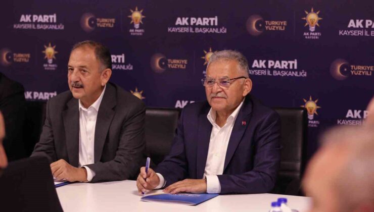 Bakan Özhaseki Ve Başkan Büyükkılıç, AK Parti Kayseri İl Başkanlığı İstişare Toplantısı’na katıldı