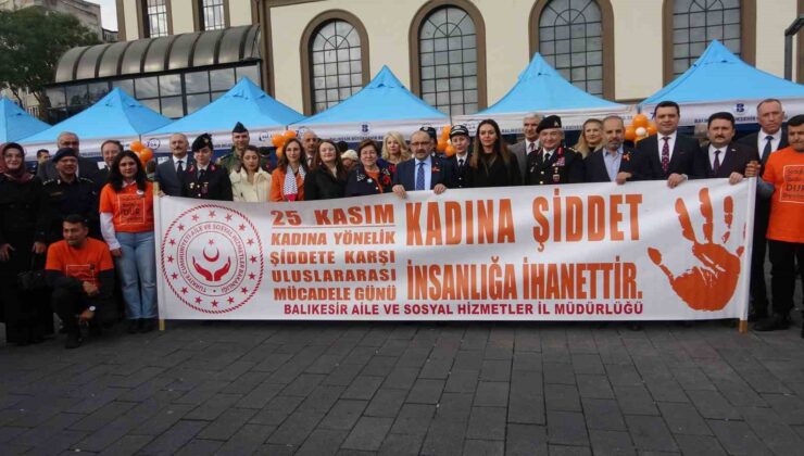 Balıkesir’de kadına karşı şiddete dikkat çekildi