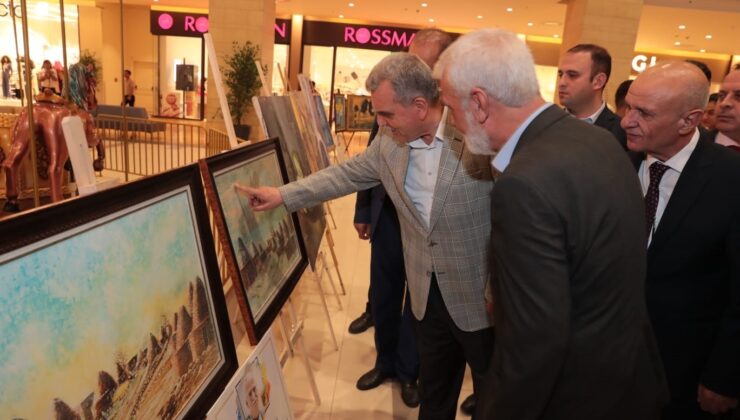 Beyazgül, yağlı boya resim sergisinin açılışını yaptı