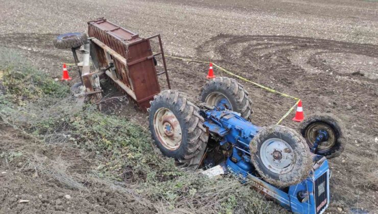 Bilecik’te kontrolden çıka traktör devrildi: 1 ölü, 1 yaralı
