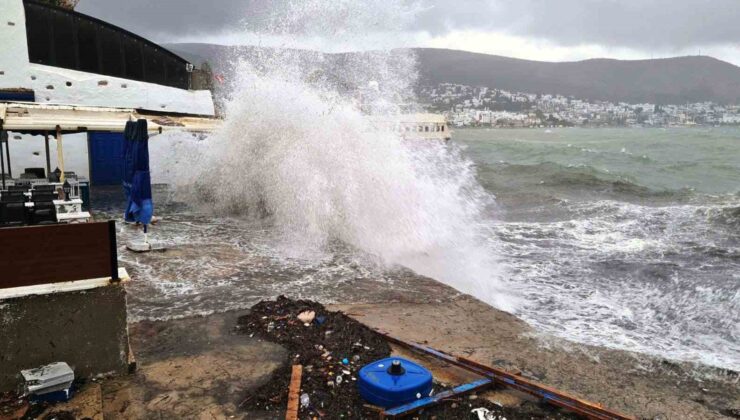 Bodrum-Kaş arası denizlerde fırtına uyarısı