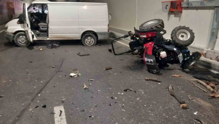 Çanakkale’de tünelde trafik kazası: 2 ağır yaralı