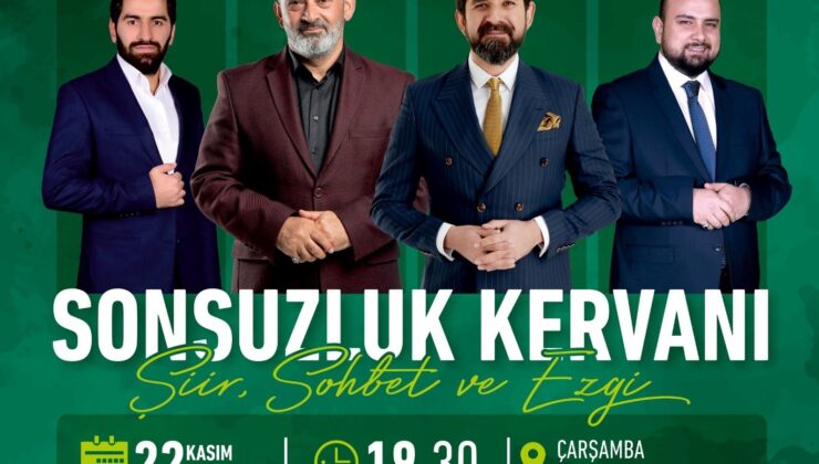 Çarşamba’da “sonsuzluk kervanı” ile şiir, sohbet ve ezgi dolu program