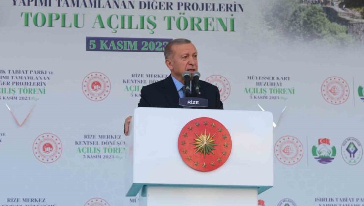 Cumhurbaşkanı Erdoğan: “Biz Filistin meselesinde Gazze’de yaşananlar konusunda gözükenden çok daha fazlasını yapıyoruz”