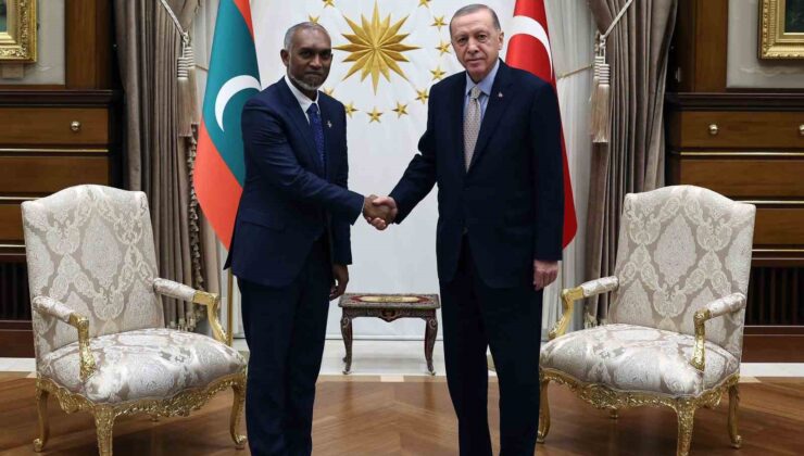 Cumhurbaşkanı Erdoğan, Maldivler Cumhurbaşkanı Muhammed Muizzu ile bir araya geldi.