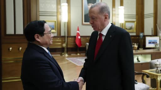 Cumhurbaşkanı Erdoğan, Vietnam Başbakanı Pham Minh Chinh’i kabul etti