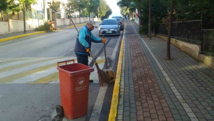 Derince’de hummalı temizlik