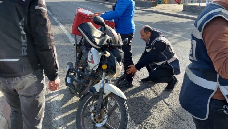 (Düzeltme) Samsun’da polisten motosiklet uygulaması