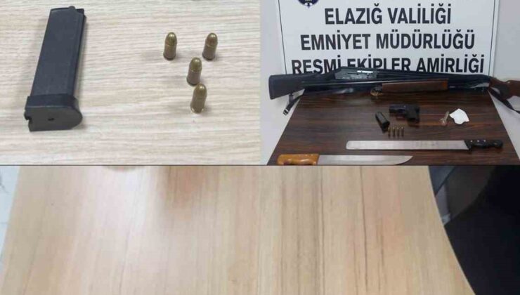 Elazığ’da asayiş uygulaması: 4 tutuklama