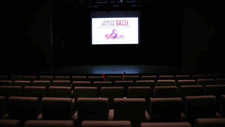 Eyüpsultan’da sinema koltukları Gazze’de şehit olan çocuklara ayrıldı