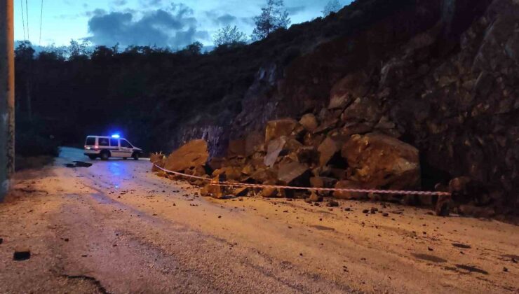 Fethiye’de Şiddetli Yağış Toprak Kaymasına Neden Oldu