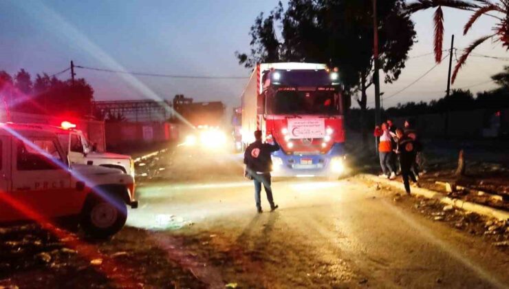 Gazze’nin kuzeyine 100 yardım tırı ulaştı