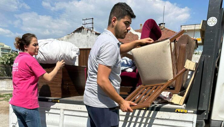 Germencik’te ikinci el eşyalar, ihtiyaç sahiplerine ulaştırılıyor