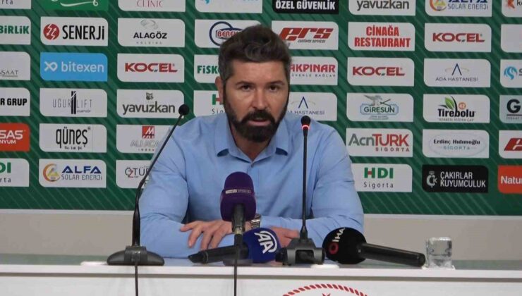 Giresunspor-Erzurumspor maçının ardından