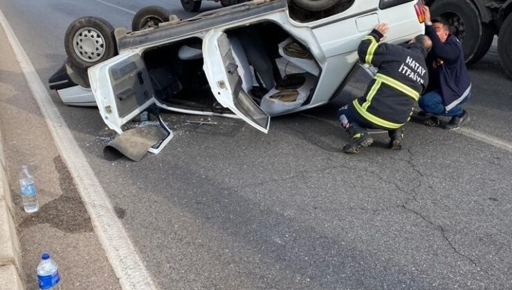 Hatay’da trafik kazası: 2 yaralı