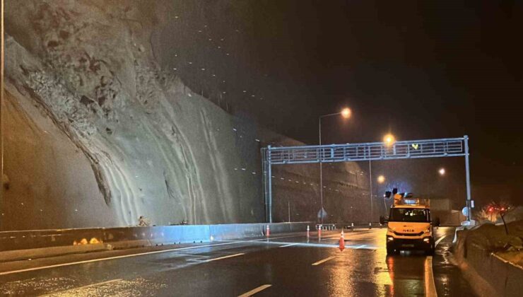 Heyelan riski nedeniyle trafiğe kapanan Bolu Dağı Tüneli’nde son durum
