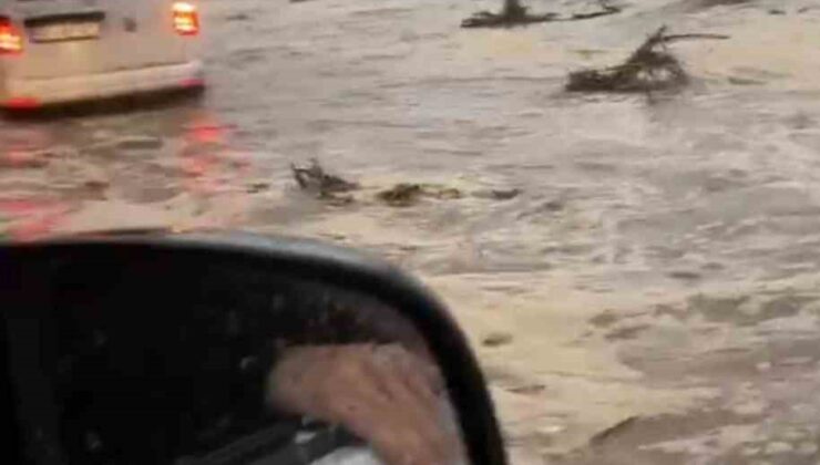 Hopa-Kemalpaşa arasındaki Karadeniz Sahil Yolu göle döndü