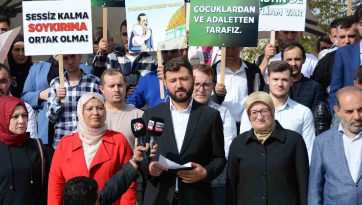 İsrail’in Gazze’ye saldırıları protesto edildi