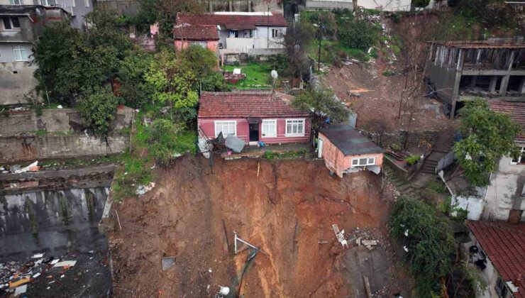 İstanbul’da fırtına ve şiddetli yağış nedeniyle toprak kaydı: 6 kişilik aile ölümden döndü