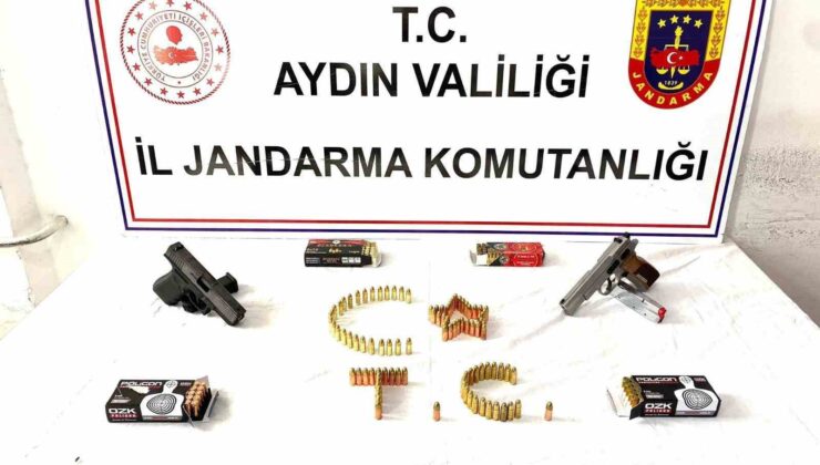 Jandarma ekipleri şüphesinde haklı çıktı, ruhsatsız tabanca ele geçirildi