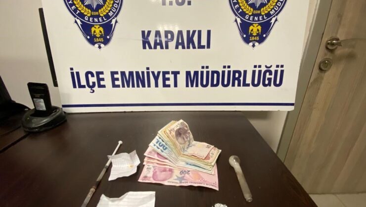 Kapaklı’da uyuşturucu tacirine operasyon