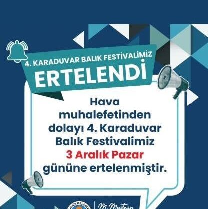 Karaduvar Balık Festivali ertelendi