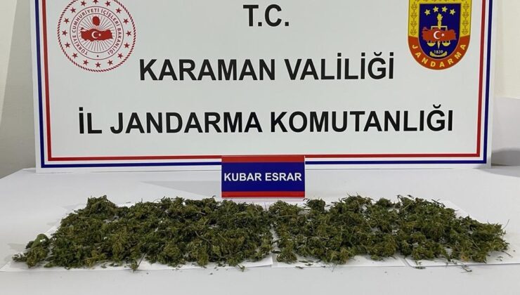 Karaman’da uyuşturucu operasyonu