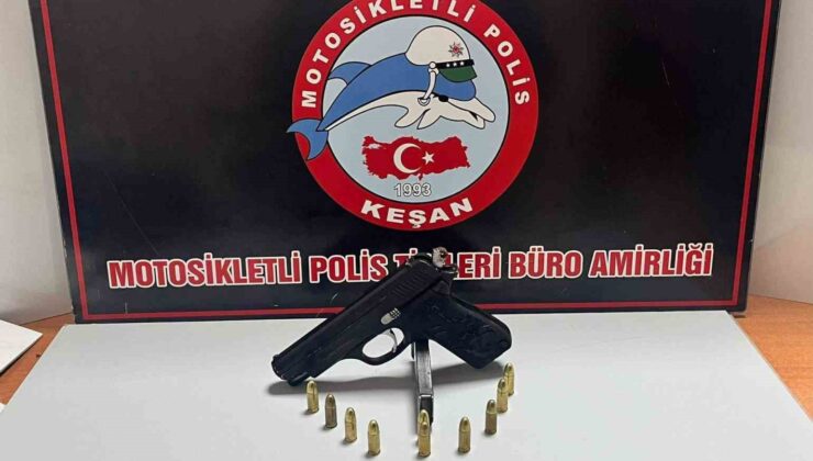 Keşan’da uyuşturucu ve ruhsatsız tabanca ele geçirildi