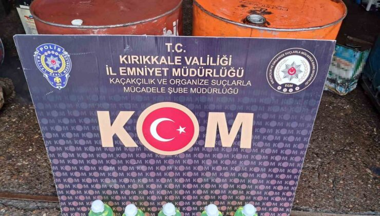 Kırıkkale’de 350 litre kaçak akaryakıt ele geçirildi: 1 gözaltı