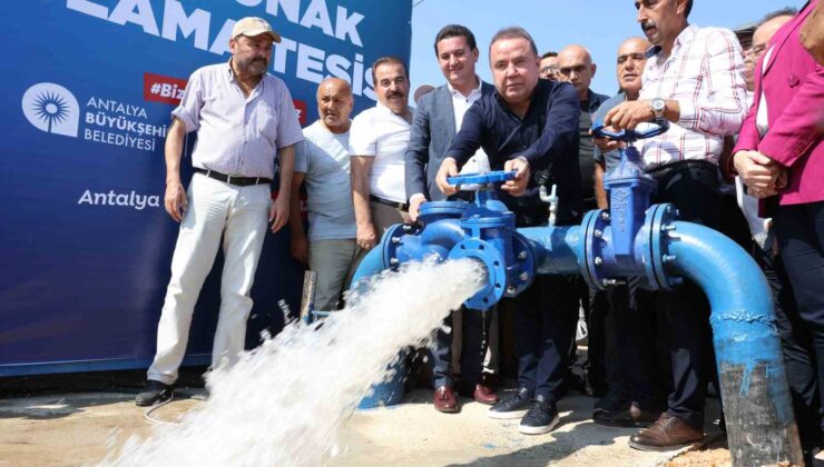 Kumlucalı üreticiler kapalı devre sulama tesisinden memnun