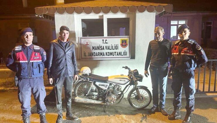 Manisa’da çalıntı motosiklet terk edilmiş halde bulundu