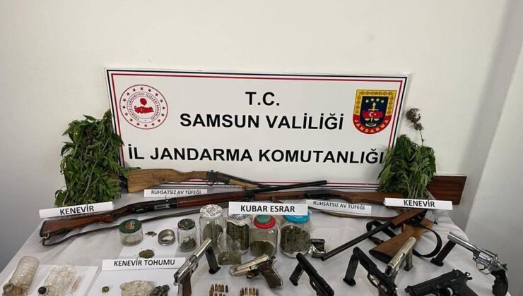 Samsun’da jandarmadan uyuşturucu operasyonu: 3 gözaltı