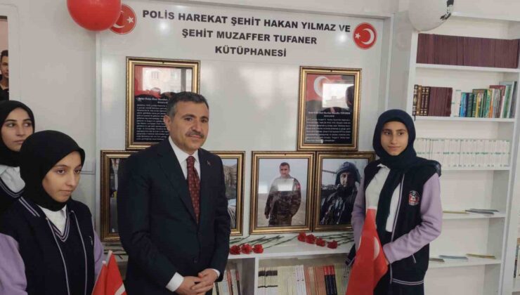 Şırnak’ta şehit polisler adına kütüphane açıldı