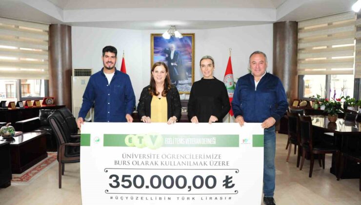 Tenis turnuvasının geliri Balçovalı öğrencilere burs oldu