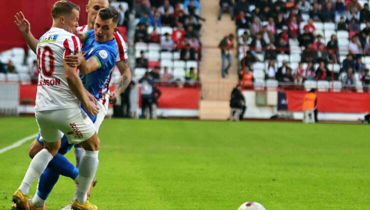 Trendyol Süper Lig: Antalyaspor: 0 – Çaykur Rizespor: 0 (Maç sonucu)