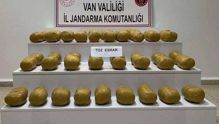 Van’da 51 kilo toz esrar ele geçirildi