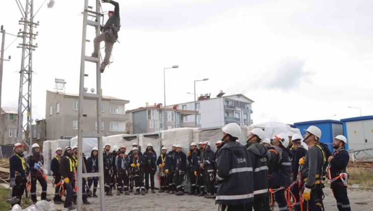 VEDAŞ’tan saha personeline güvenli çalışma eğitimi