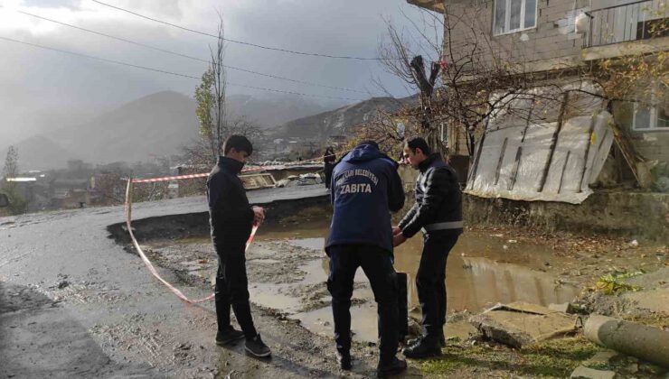 Zabıta ekipleri açılan inşaat temelinde önlem aldı