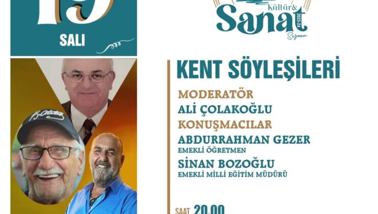 Kent Söyleşileri’nin Konuğu Bozoğlu Ve Gezer Olacak