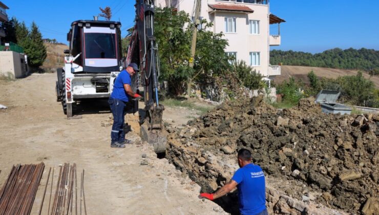 Çınarlı Caddesi'Nde Yeni Hat Çalışmaları Devam Ediyor