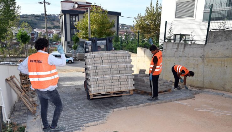 Yeni Yerleşim Yerlerine Parke Yol Çalışması