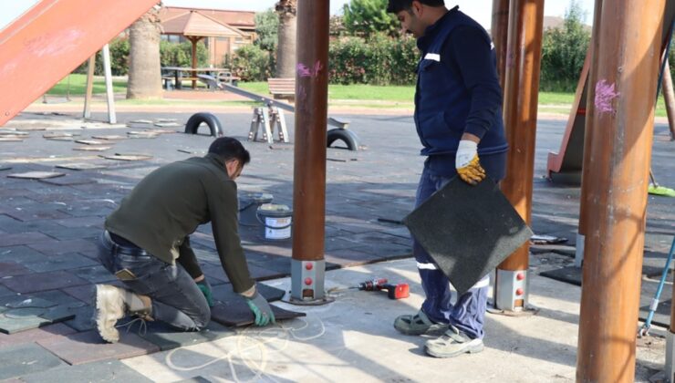 Kauçuk Zeminin Bakım Ve Onarımları Yapıldı