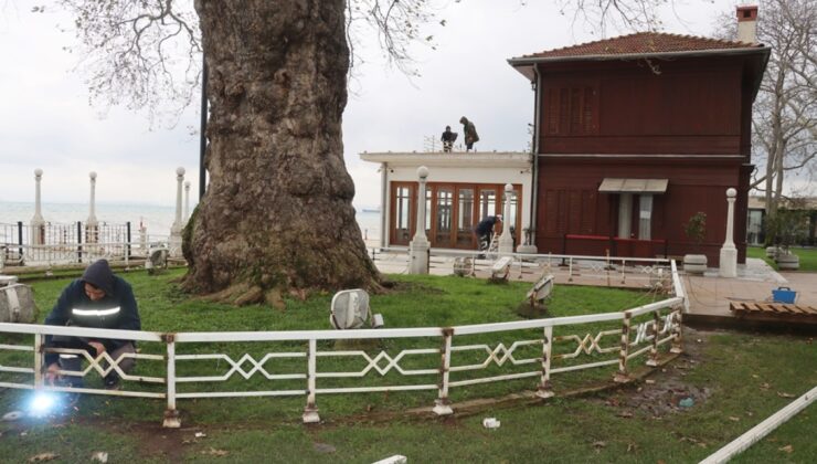 Teras Ve Bahçede Bulunan Korkulukların Bakım Ve Onarımları Yapılıyor